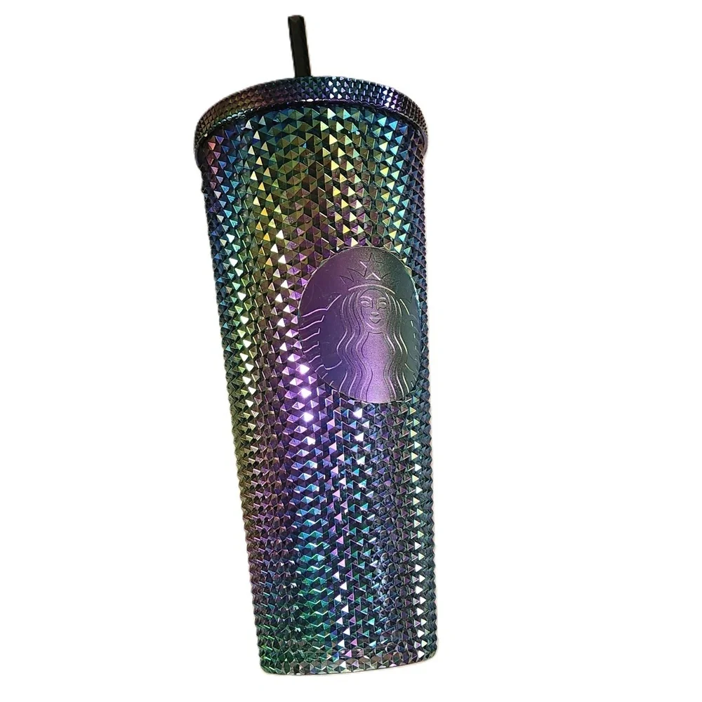 Starbucks Multicolor Iridescent Studded Tumbler 24 oz NWT